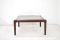 Vintage Low Mahogony & Smoked Glass Coffee Table 1