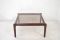 Vintage Low Mahogony & Smoked Glass Coffee Table 2