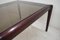 Vintage Low Mahogony & Smoked Glass Coffee Table 4