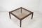 Vintage Low Mahogony & Smoked Glass Coffee Table 3