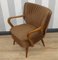 Cocktail Chair with Brown Armrests, 1950s 8