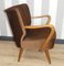 Cocktail Chair with Brown Armrests, 1950s, Image 2