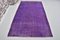 Vintage Purple Wool Rug, 1960s, Image 1