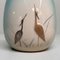 Jarrón Ikebana Crane de cerámica, años 50, Imagen 3