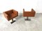 Modern Italian Armchairs in Brown Leather, 1990s, Set of 2, Image 2