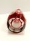 Bohemian Transparent and Red Crystal Decanter Bottle by Dresden Crystal, Italy, 1960s 10