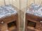 Art Deco Bedside Tables in Mahogany and Marble Top, 1930s, Set of 2 5