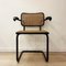 Italian Black Cantilever Chair, 1980s, Image 2