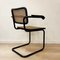 Italian Black Cantilever Chair, 1980s 5