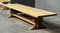Large French Bleached Oak Trestle Farmhouse Dining Table, 1925 10