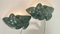 Apliques de pared Pigeon Birds Art Déco de cerámica verde, Francia, años 30. Juego de 2, Imagen 9