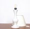 Lampade in vetro bianco di Luxus Lighting, 1980, set di 2, Immagine 2