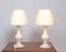 White Glass Lamps by Luxus Lighting, 1980, Set of 2 4