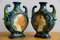 Art Nouveau Majolika Vases, 1910s, Set of 2 8