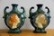 Art Nouveau Majolika Vases, 1910s, Set of 2 1