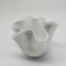 Vintage Jacketed Pearl White Fazzoletto Vase in Murano Glass, 1960s, Image 6