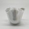 Vintage Jacketed Pearl White Fazzoletto Vase in Murano Glass, 1960s 5