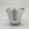 Vintage Jacketed Pearl White Fazzoletto Vase in Murano Glass, 1960s, Image 5