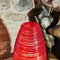 Jarrón vintage de cristal de Murano hecho a mano, años 70, Imagen 3