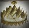 Mid-Century Kronleuchter und Hängelampe aus Murano Gold Art Glas & Messing 5