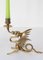 19th Century French Bronze Dragon Candleholders, Set of 2, Image 3