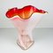 Vintage Murano Vase in Red and White, Italy, 1970s 8