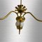 Mid-Century Swedish Chandelier in Brass and Glass, 1940s 9