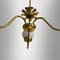 Mid-Century Swedish Chandelier in Brass and Glass, 1940s, Image 9