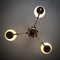 Mid-Century Swedish Chandelier in Brass and Glass, 1940s 10