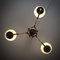 Mid-Century Swedish Chandelier in Brass and Glass, 1940s, Image 10