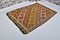 Handgefertigter geometrischer Kelim Teppich aus Wolle, 1960er 8