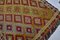 Alfombra Kilim de lana geométrica hecha a mano, años 60, Imagen 2
