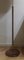 Lampada da terra Mid-Century con base impiallacciata in noce con venature in ottone e paralume in tessuto beige-marrone, Germania, anni '60, Immagine 6