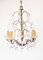 19th Century French Chandelier with Brass & 21 Glass Drops 1