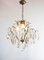 Vintage 20th Century Swedish Brass and Glass Chandelier, 1980s, Image 4