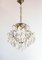 Vintage 20th Century Swedish Brass and Glass Chandelier, 1980s, Image 1