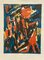Jacques Germain, Abstract Composition I, Original Hand-Signed Lithograph, 1977, Image 1