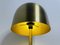 Lámpara Mashrom Mid-Century de metal dorado, Imagen 11