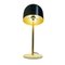 Mid-Century Mashrom Lampe aus vergoldetem Metall 4