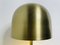 Lámpara Mashrom Mid-Century de metal dorado, Imagen 12
