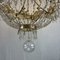 Large Empire Italian Golden Chandelier with Sixteen Light Crystals, 1780s 10