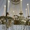 Large Empire Italian Golden Chandelier with Sixteen Light Crystals, 1780s 8