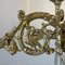 Lámpara de araña italiana Empire grande dorada con 16 cristales luminosos, década de 1780, Imagen 12