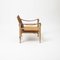 Vintage Danish Safari Chair in Patinated Leather, 1960s, Image 5
