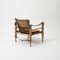 Vintage Danish Safari Chair in Patinated Leather, 1960s 6