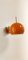 Lampada da parete Space Age regolabile in cromo e arancione, Immagine 1