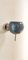 Space Age Adjustable Chrome and Blue Wall Light, Image 3