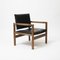 Dänische Vintage Stühle mit Rückenlehne aus Eiche & Kunstleder, 1960er, 2er Set 3