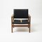 Dänische Vintage Stühle mit Rückenlehne aus Eiche & Kunstleder, 1960er, 2er Set 4