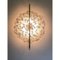 Italian Wall Light in Transparent with Silver Leaf Murano Glass Disc and Brass Metal Frame by Simoeng 5